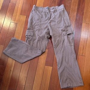 Aeropostale Taupe Straight-Leg Cargo Pants